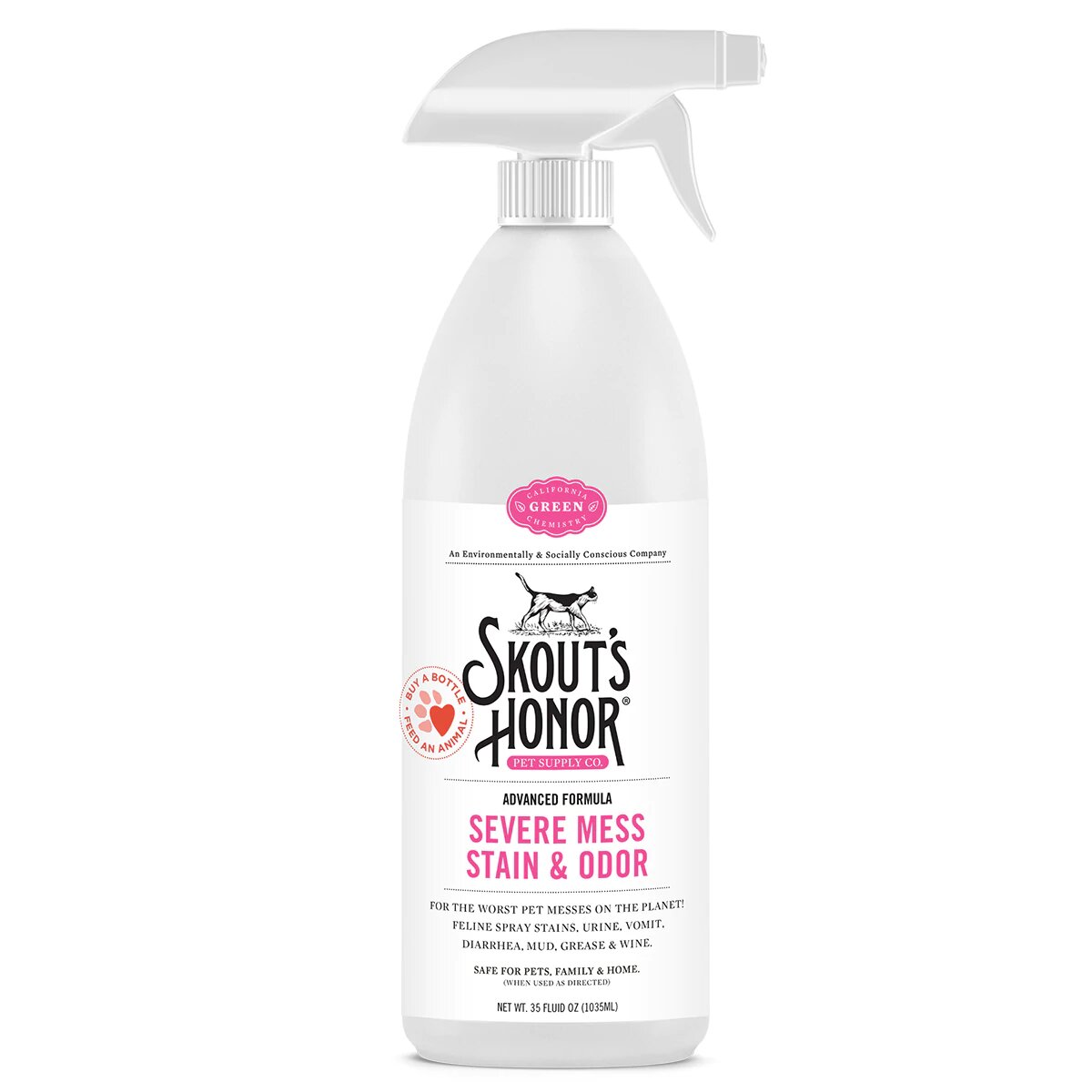 Skouts Honor Stain & Odor Severe Mess Advanced Formula CAT Cleaning 1035ML