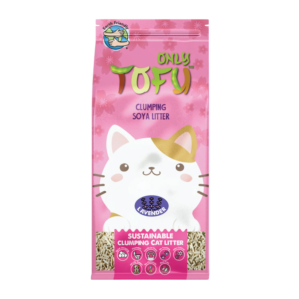 NutraPet Tofu Clumping Cat Litter Lavender Sticks - 7 Liters