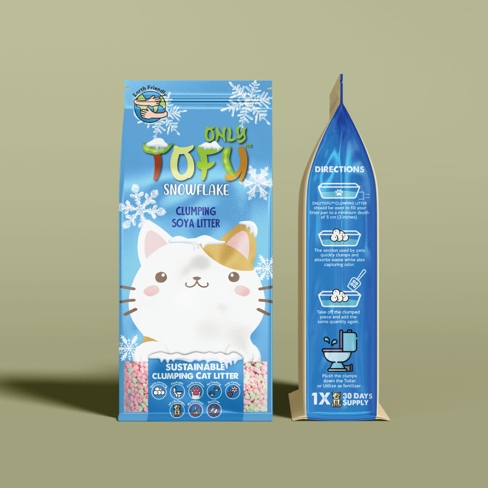 NutraPet Tofu Snowflake Clumping Cat Litter Green Tea - 7 Liters