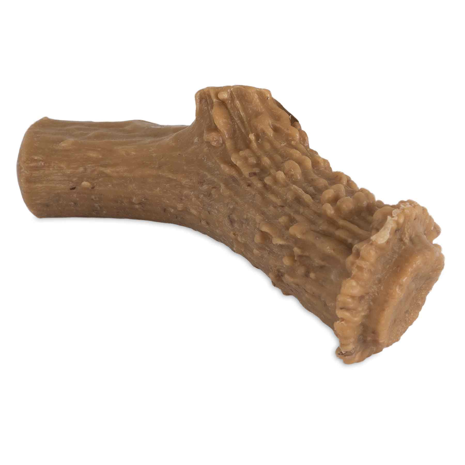 Pet Qwerks Smoked Cheese Wood Antler Nylon