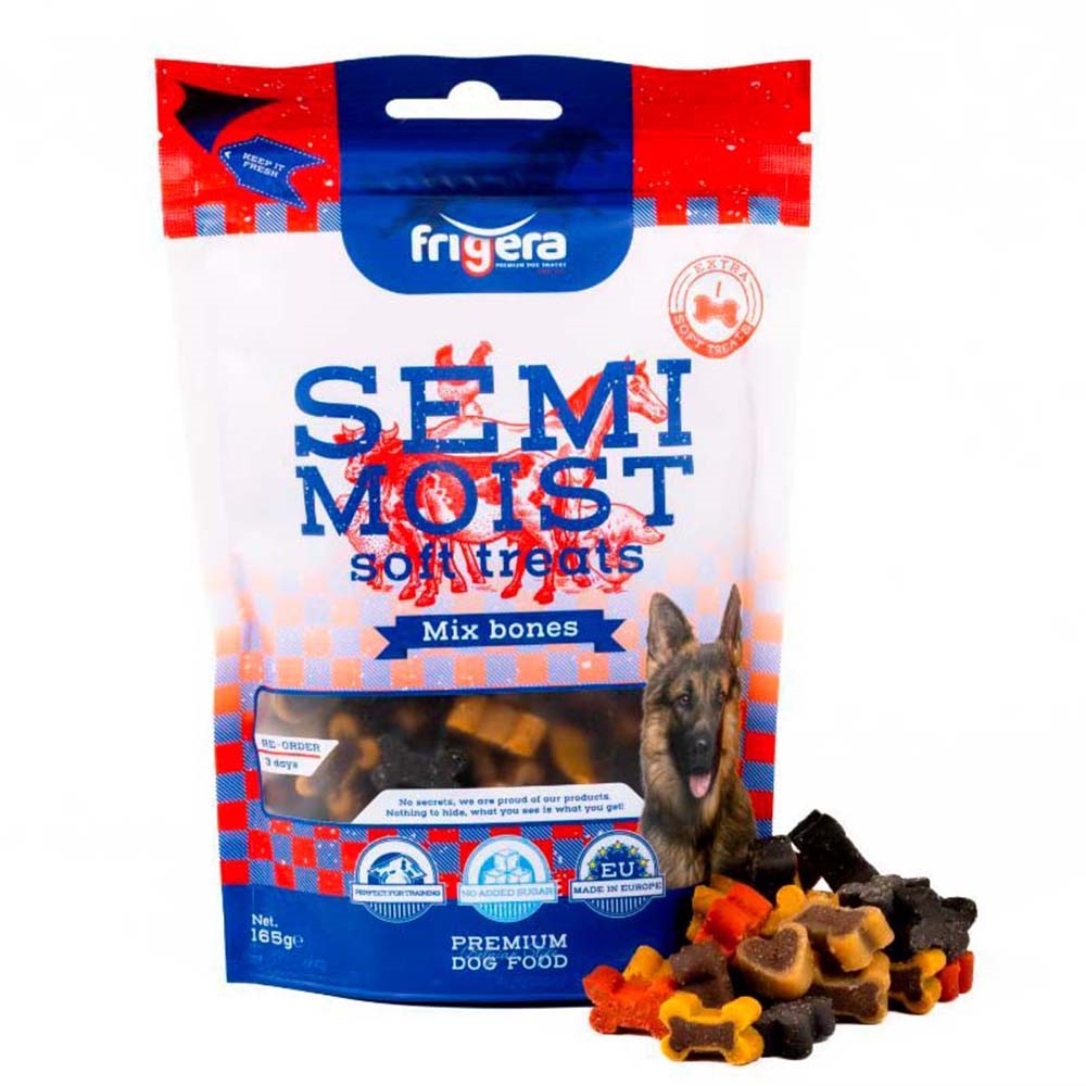 friGERA Semi-Moist Soft Treats Mix Bones 165g