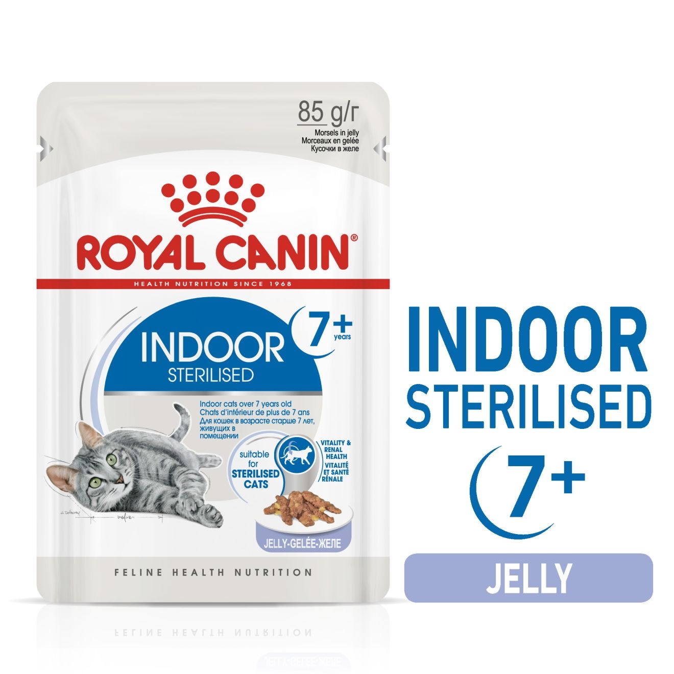 Royal Canin Feline Health Nutrition Indoor 7+ Jelly 85G (Wet Food )