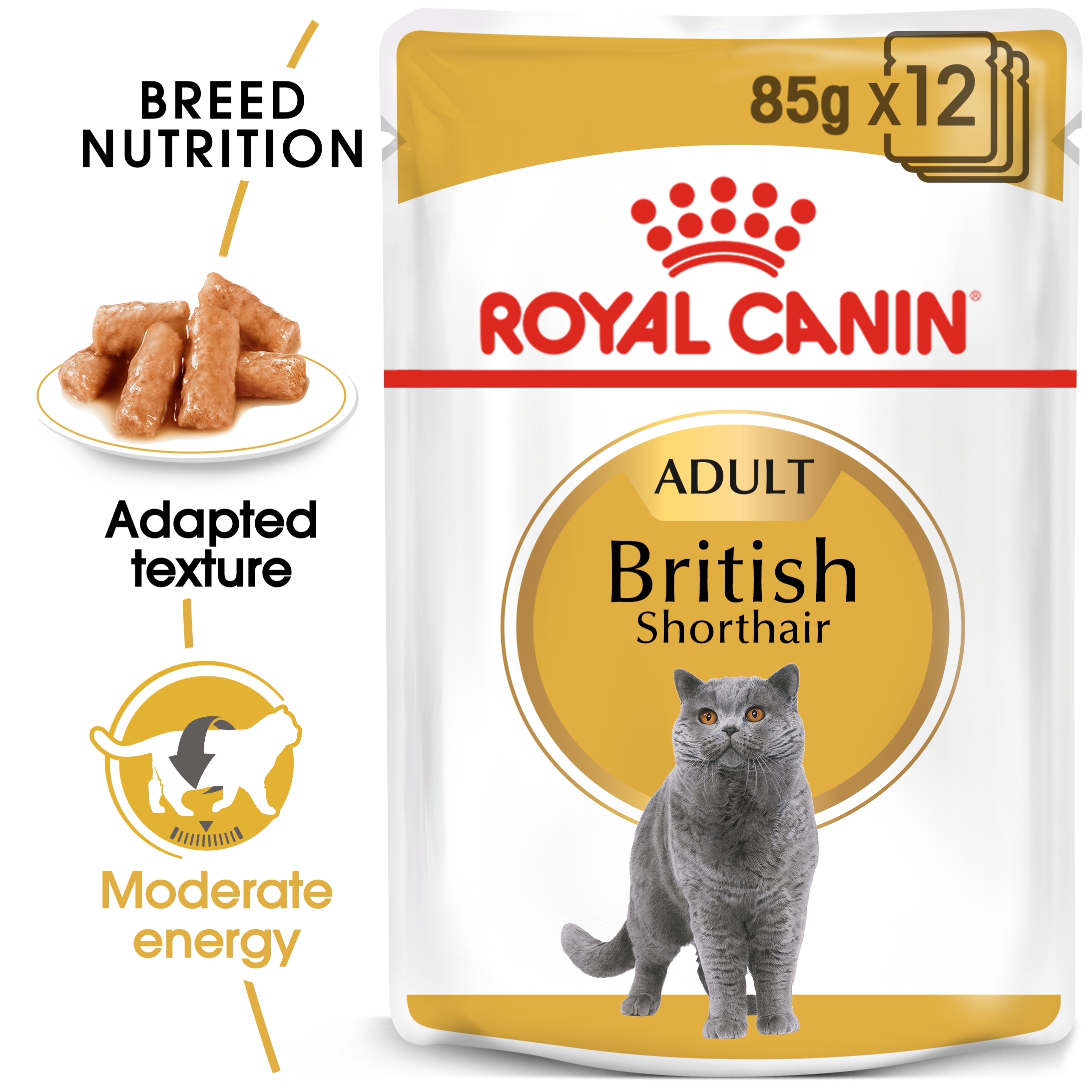Royal Canin Feline Breed Nutrition British Shorthair 85G (Wet Food )