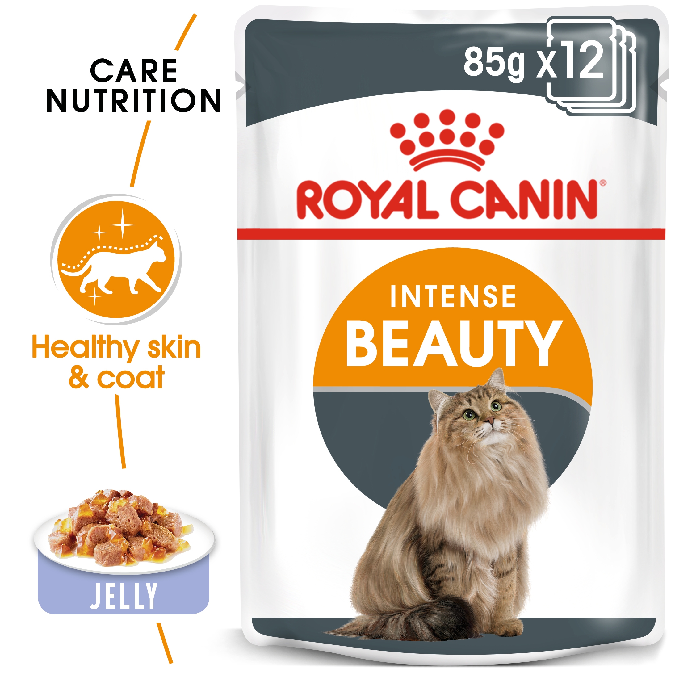 Royal Canin Feline Care Nutrition Intense Beauty Jelly 85G (Wet Food )