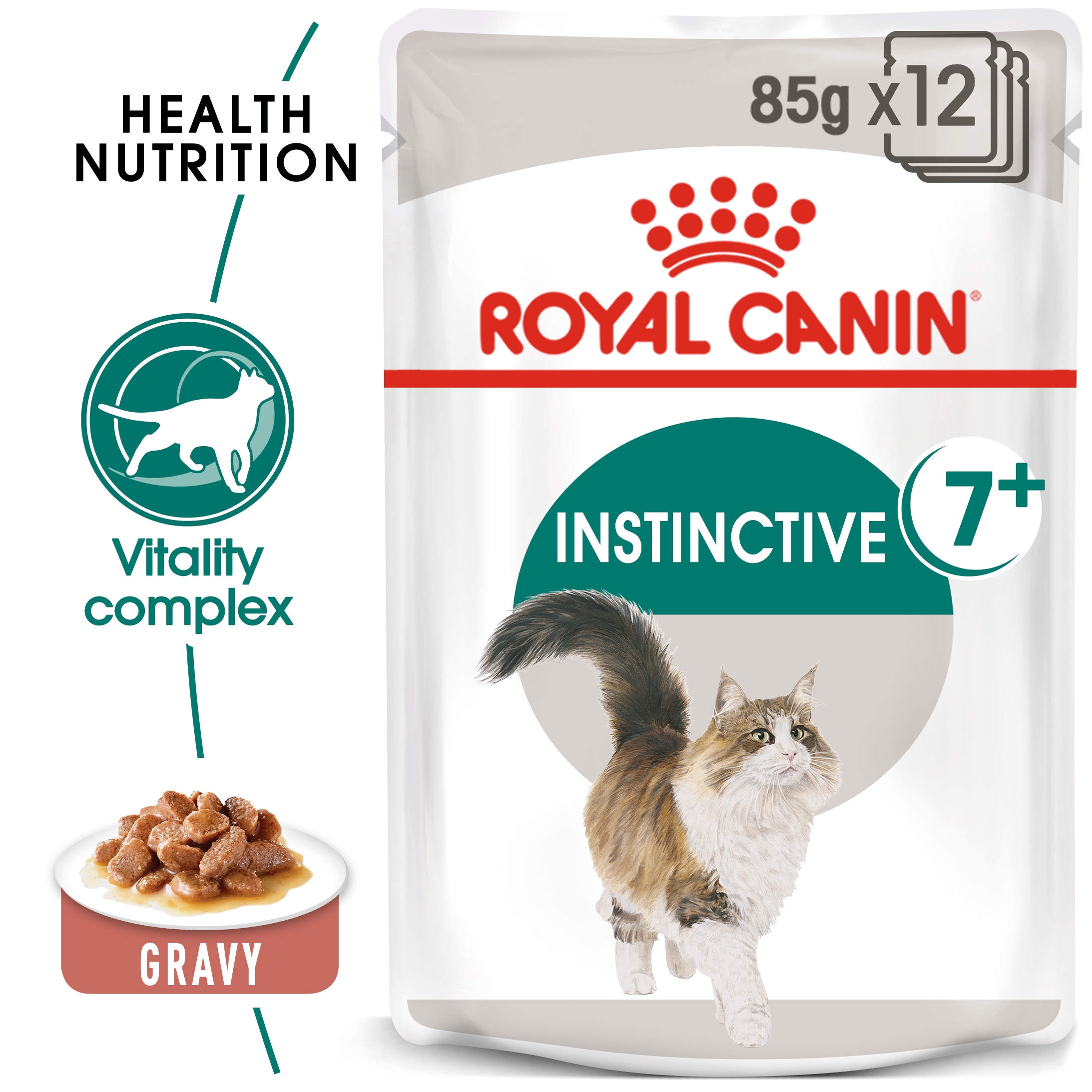 Royal Canin Feline Health Nutrition Instinctive +7 Gravy 85G (Wet Food )