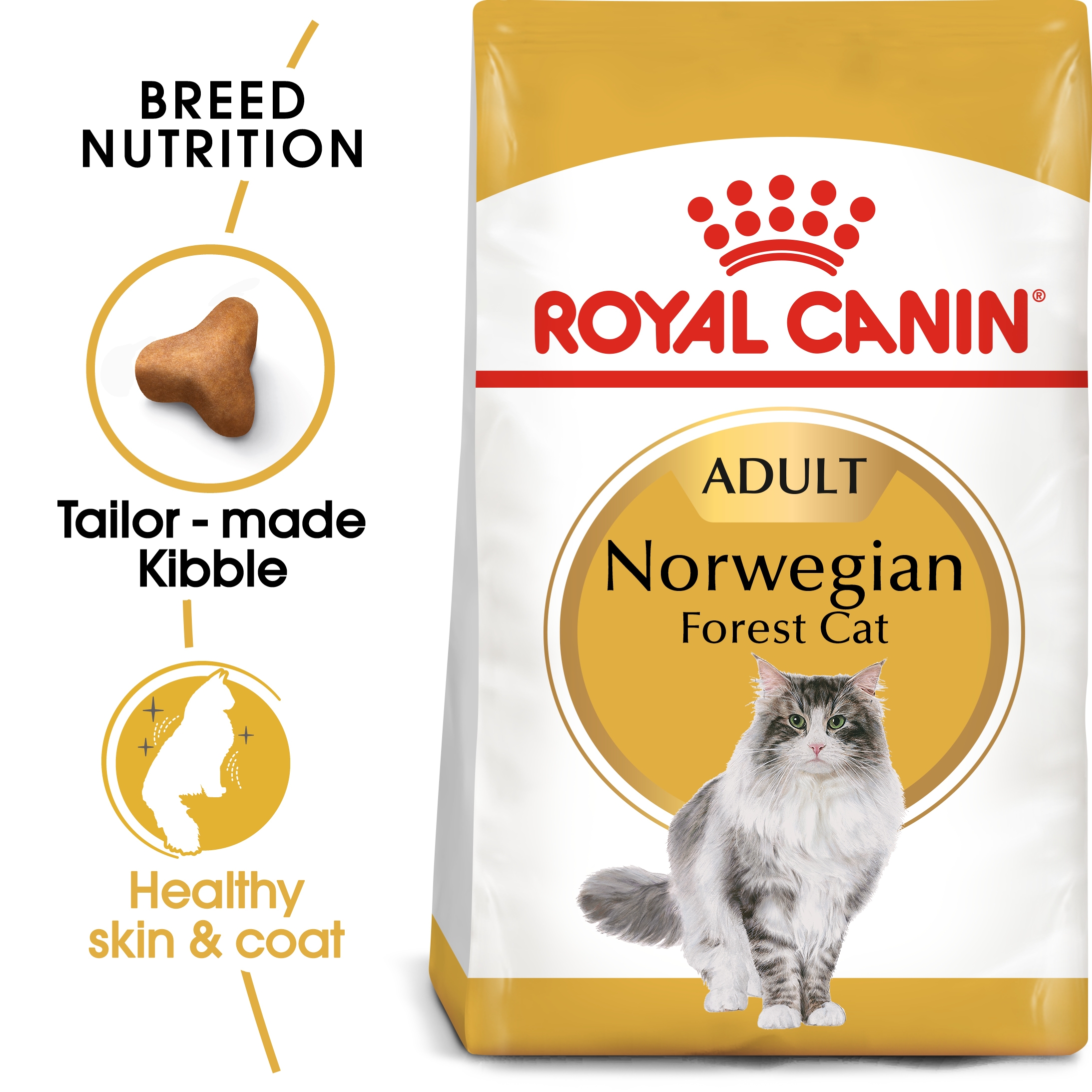 Royal Canin Feline Breed Nutrition Norwegian Forest Cat Adult 2 Kg