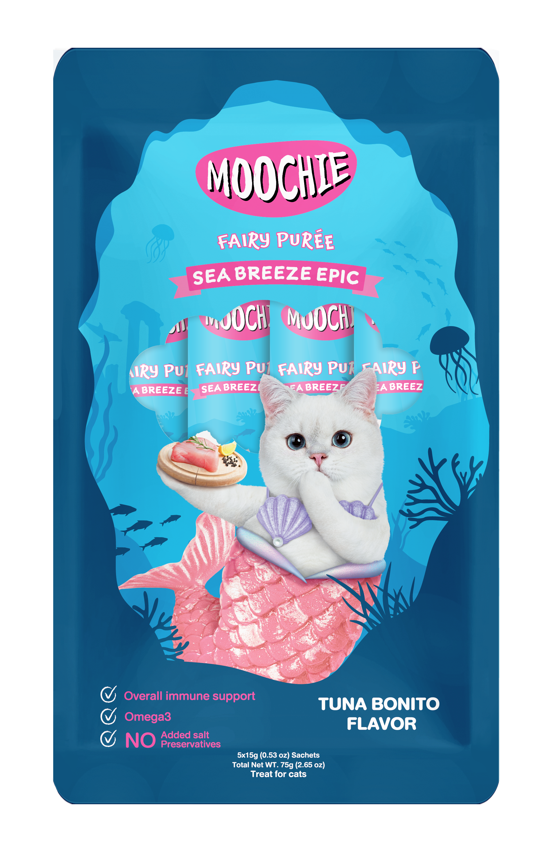 Moochie Sea Breeze Epic Tuna Bonito Flavor 15g Pouch