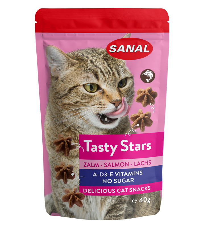 SANAL CAT Tasty Stars Salmon 40g