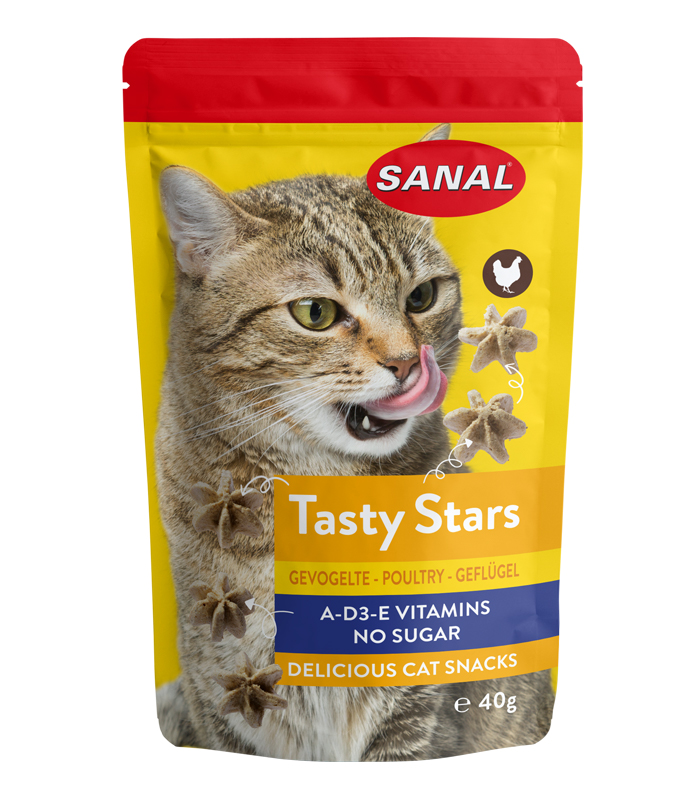 SANAL CAT Tasty Stars Poultry 40g