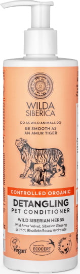 Wilda Siberica. Controlled Organic, Natural & Vegan Detangling pet conditioner, 400 ml