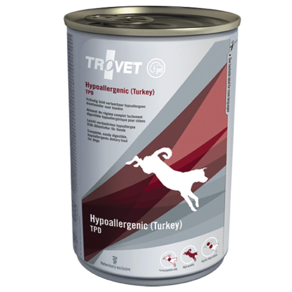 Trovet Hypoallergenic Turkey Dog Wet Can 400g