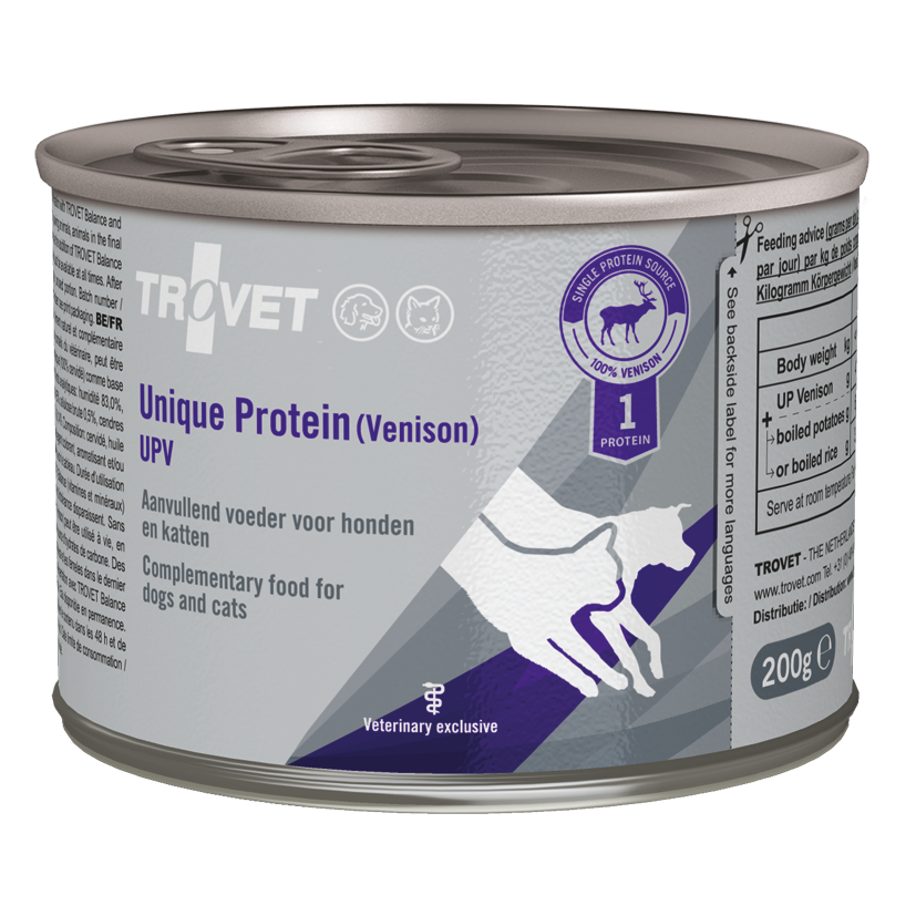 Trovet Unique Protein Venison Dog & Cat Wet Food Can 200g