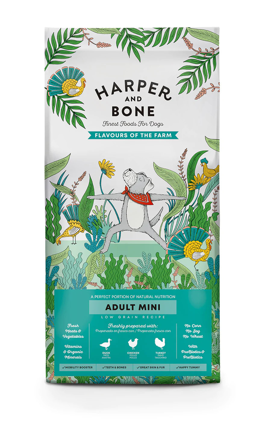 Harper & Bone Adult Dog Mini Flavours Farm - 1.5kg