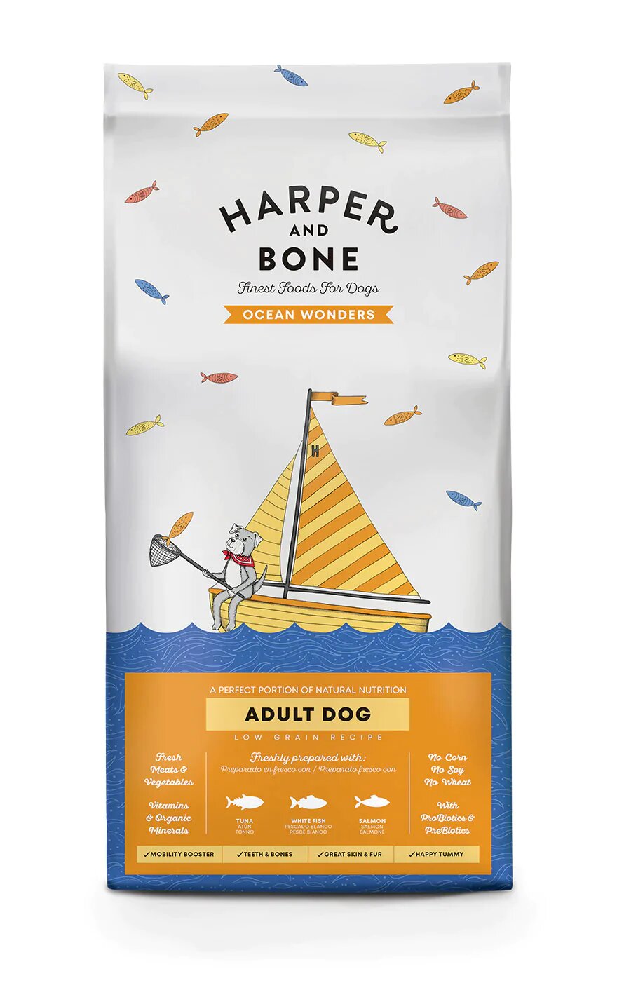 Harper & Bone Adult Dog Medium/large Ocean Wonders - 3kg