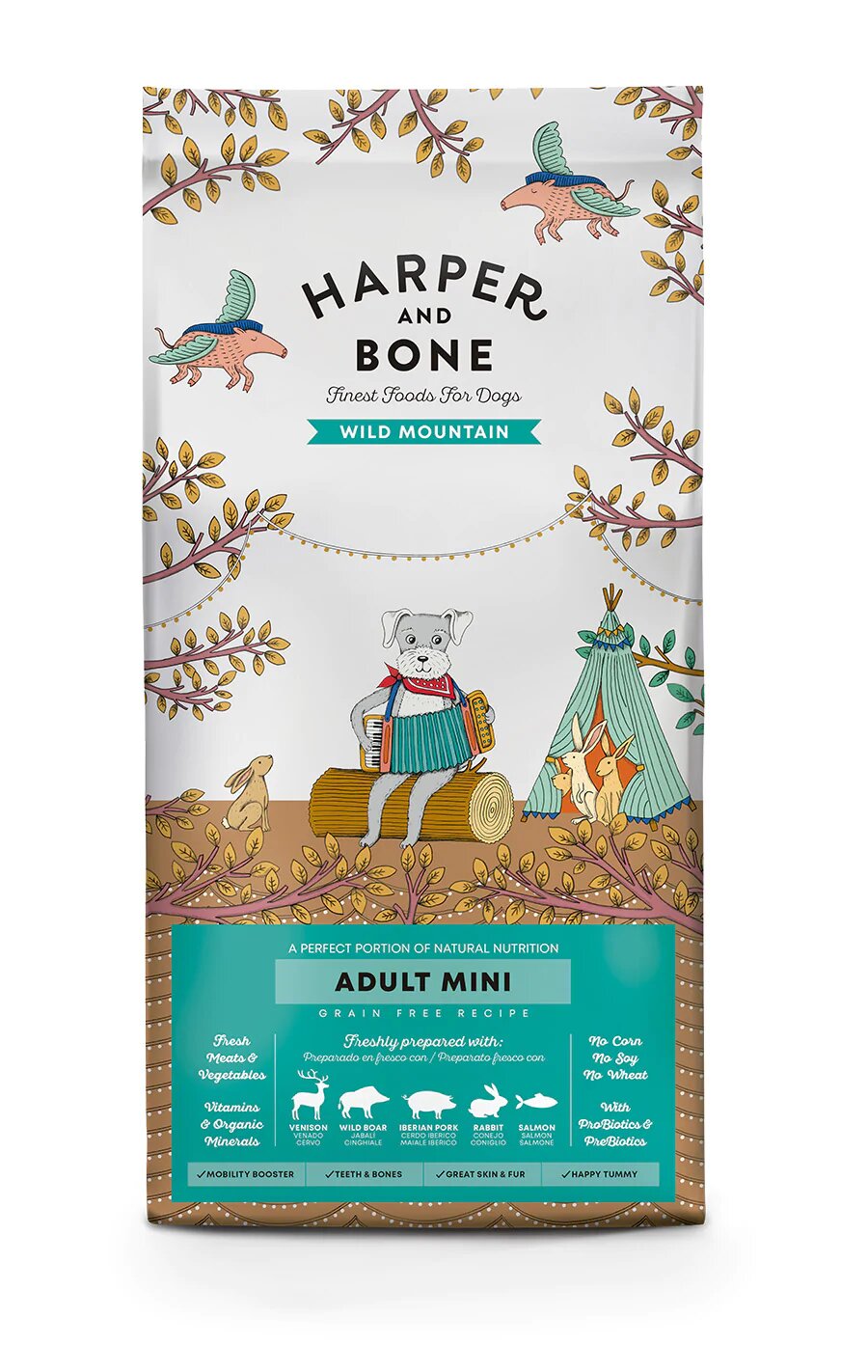 Harper & Bone Adult Dog Mini Wild Mountain - 1.5kg
