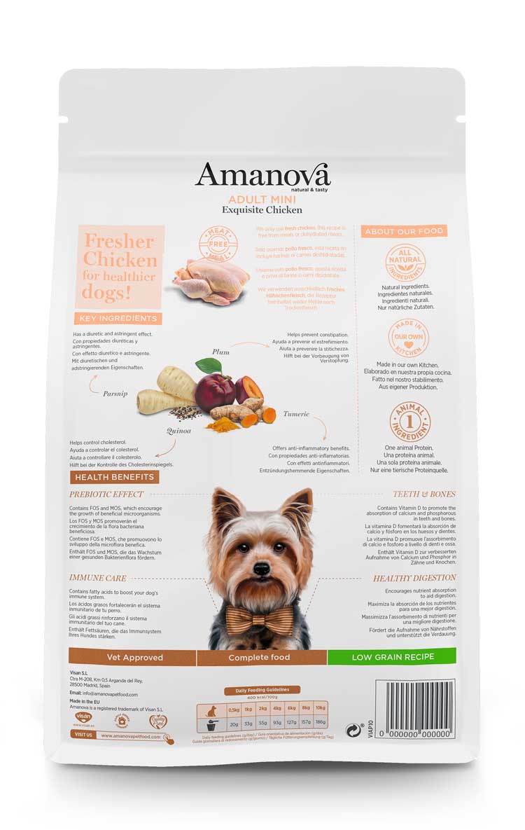 Amanova Dry Adult Mini Exquisite Chicken - 2kg