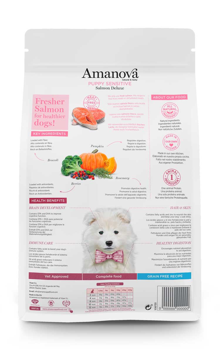 Amanova Dry Puppy Sensitive Salmon Deluxe - 2kg