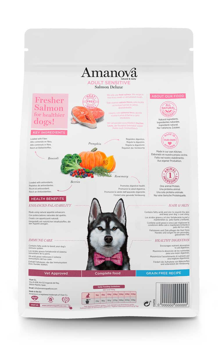 Amanova Dry Adult Sensitive Salmon Deluxe - 2kg
