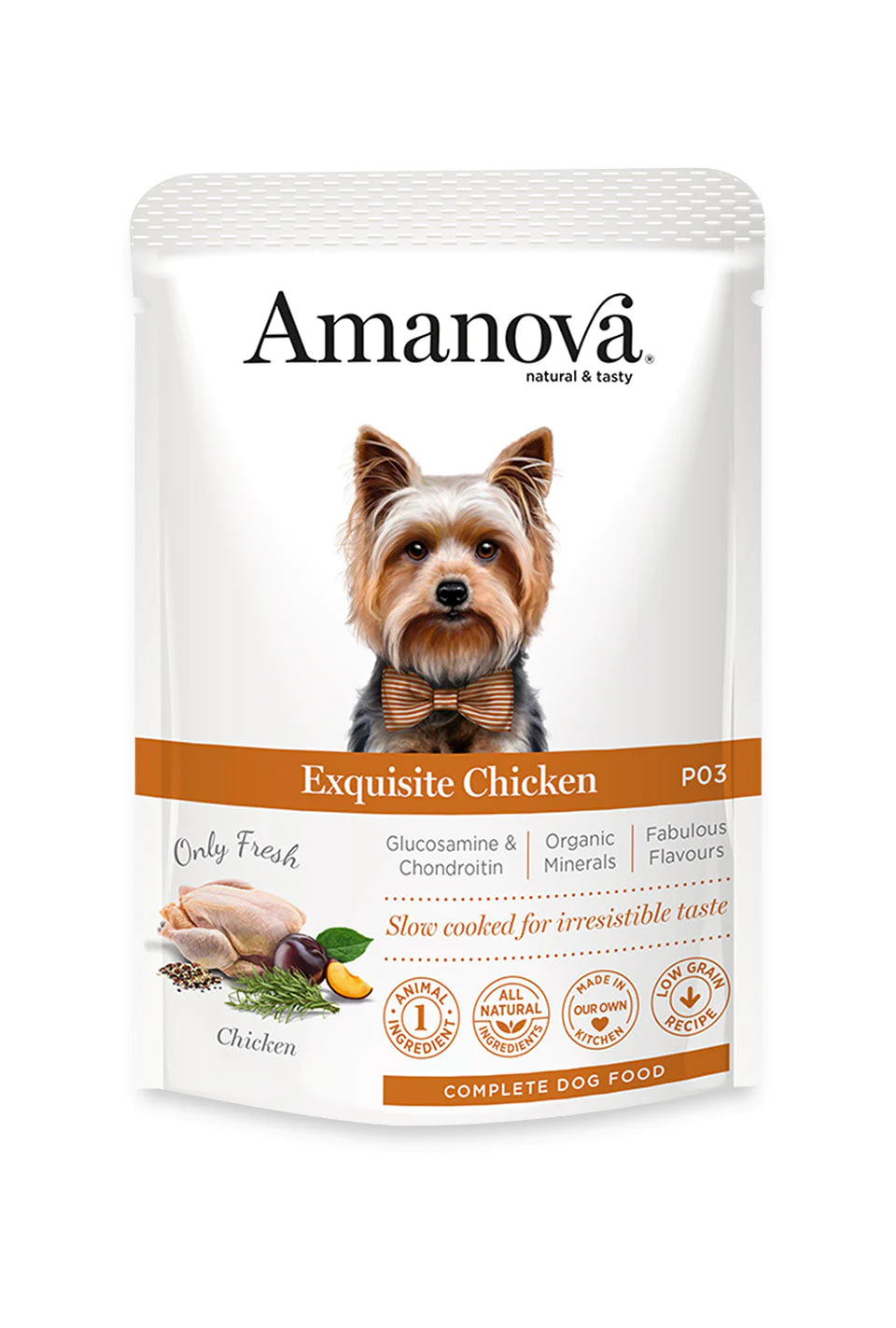 Amanova Wet Adult Dog Exquisite Chicken - 100g
