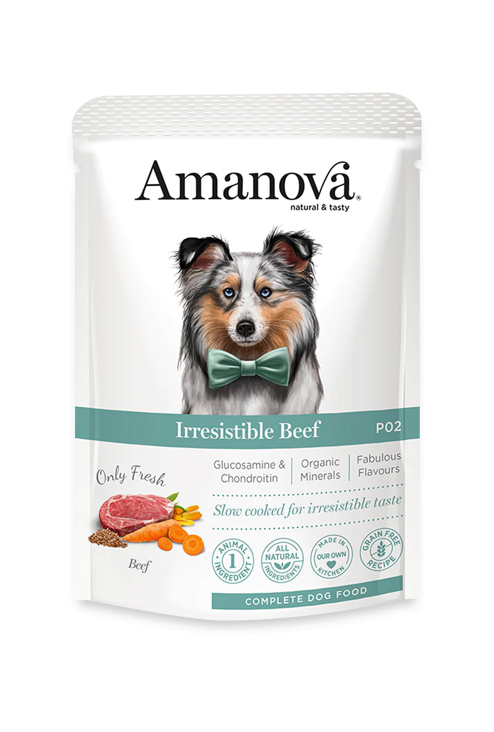 Amanova Wet Adult Dog Irresistible Beef - 100g