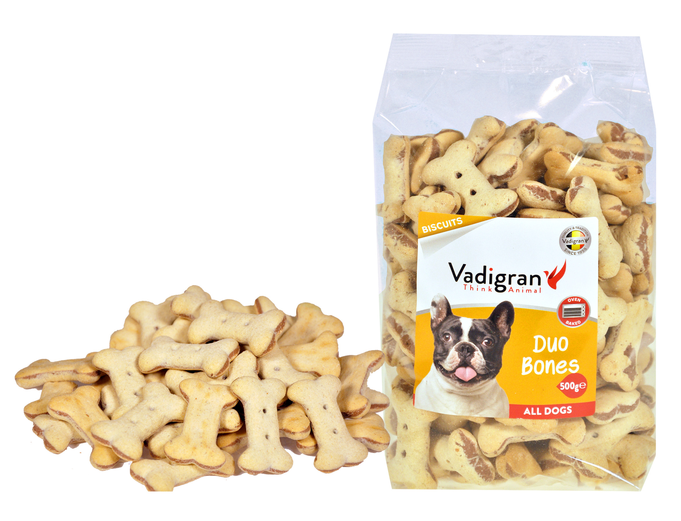 Vadigran Snack dog Biscuits Duo Bones 500g