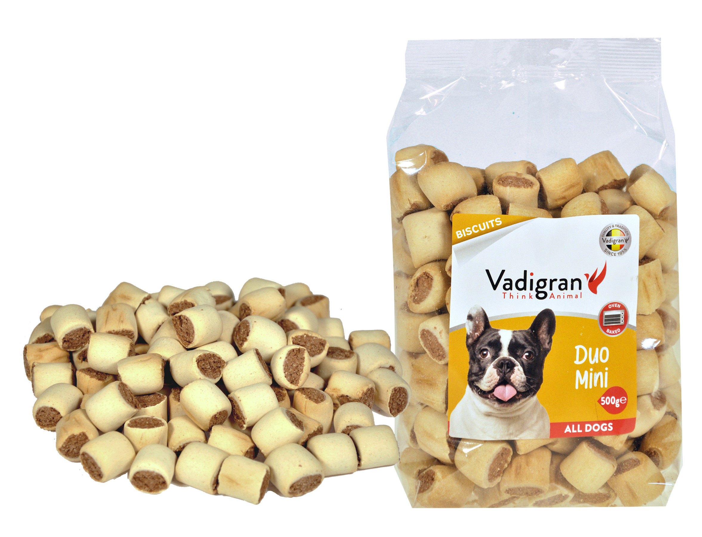 Vadigran Snack dog Biscuits Duo Mini 500g