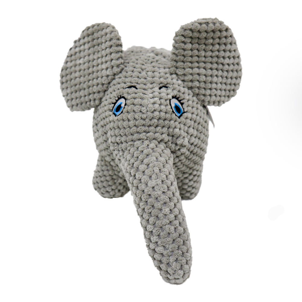 Plush Pet Elephant Dog Toy - 38 x 18cm