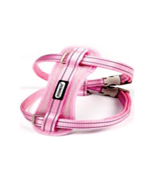 Dogness Reflective Neoprene Pink Harness