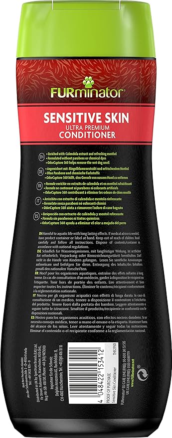 FURminator Sensitive Skin Conditioner For Dogs 473ml