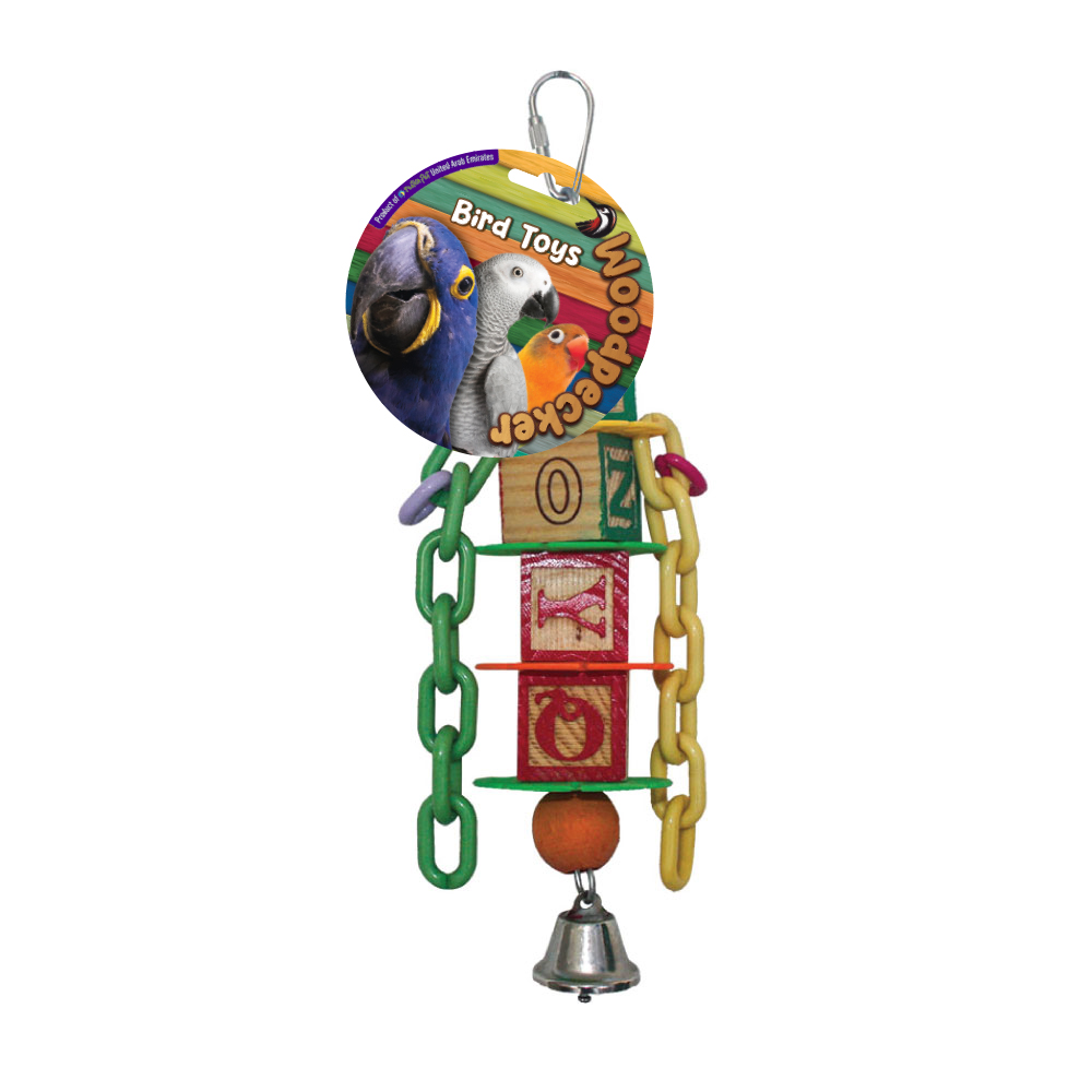 Woodpecker Bird Toy Alphabet Chain 26*8 Cm