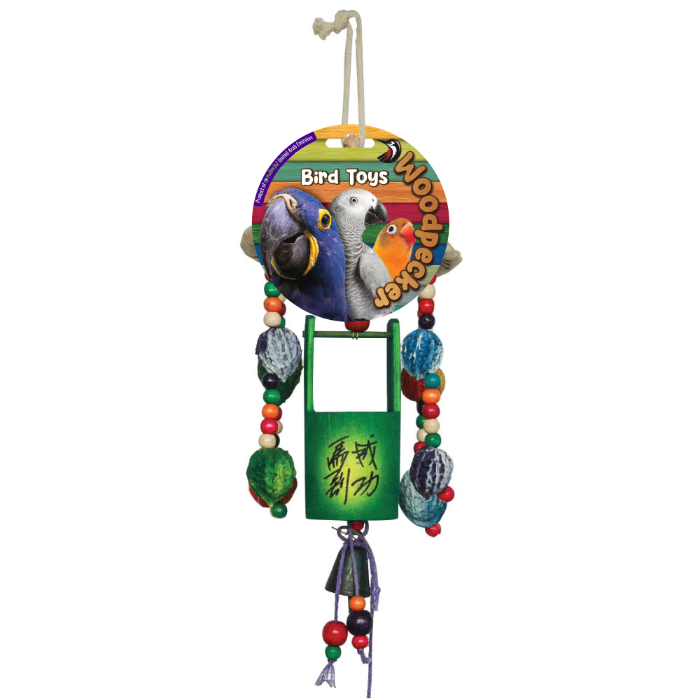 Woodpecker Bird Toy Chinese Pergola 40*14 Cm