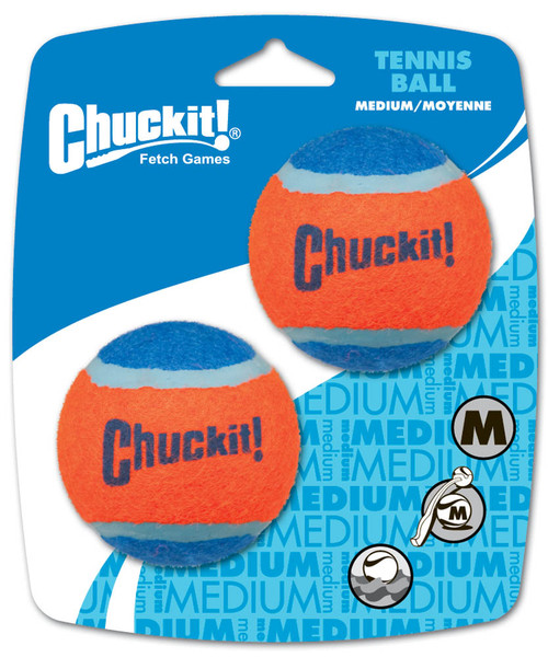 Petmate Chuckit! Tennis Ball 2-Pk Medium