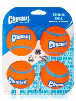 Petmate Chuckit! Tennis Ball 4-Pk Medium