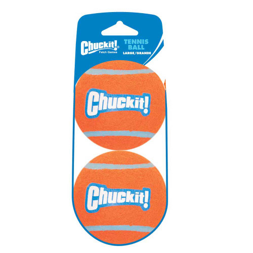 Petmate Chuckit! Tennis Ball 2-Pk Shrink Large
