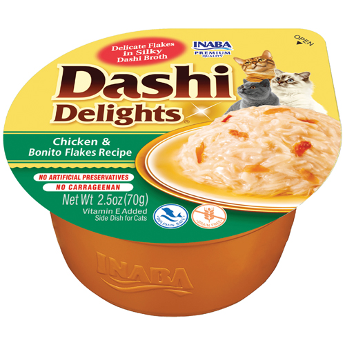 Inaba Cup Dashi Delights Chicken with Bonito Flakes - 70g